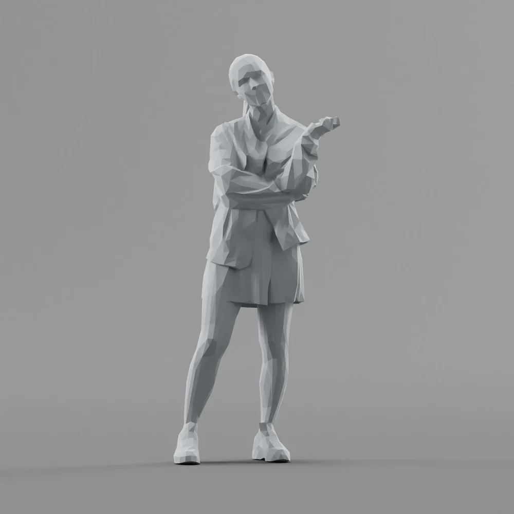 Lowpoly Female Standing