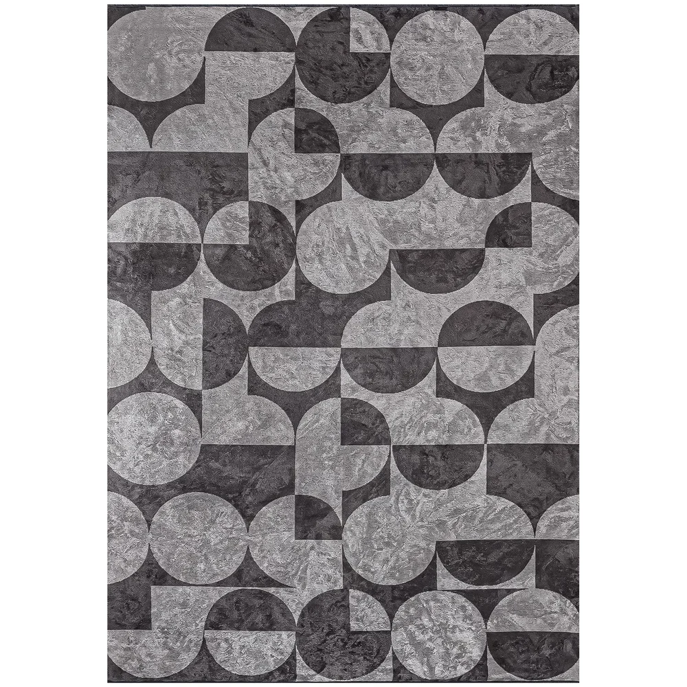 Circle Dark Gray Carpet