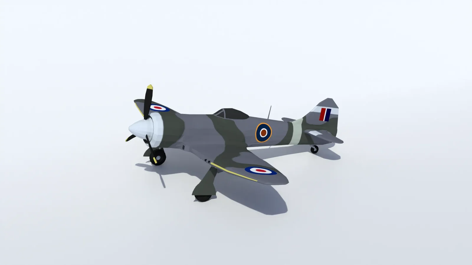 Low Poly Hawker Tempest Mkii
