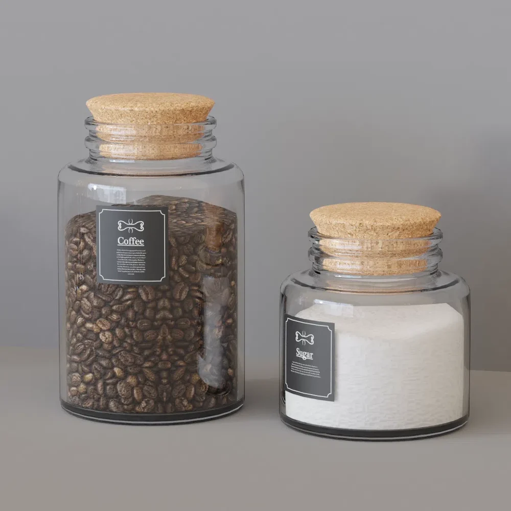 Kitchen Set 8 - Glass Pots