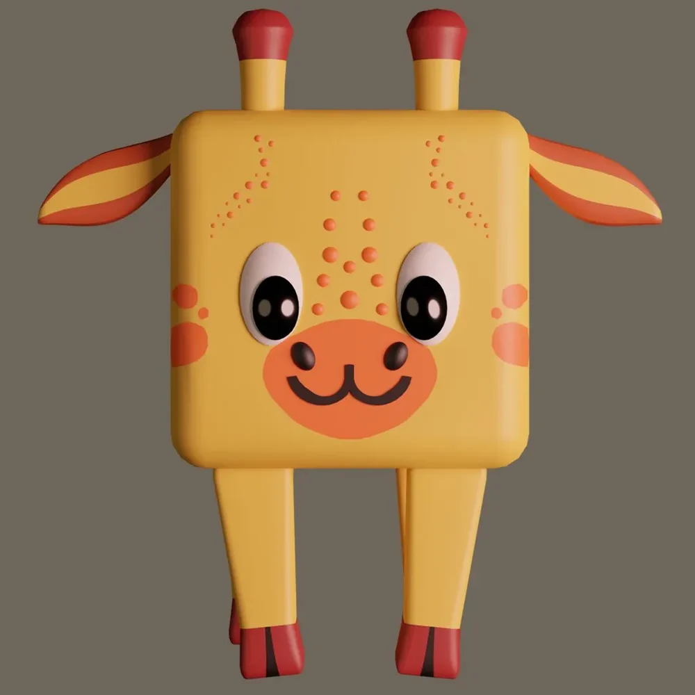 Giraffe Cube Animal