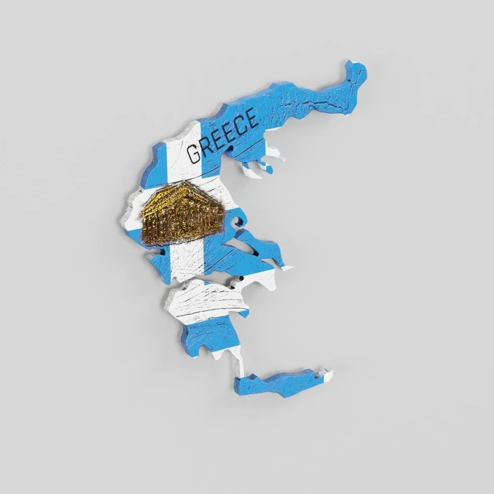 Refrigerator Magnet Greece