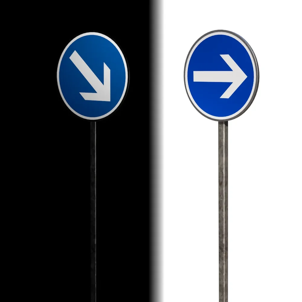 Road Sign Direction French Std (B21)