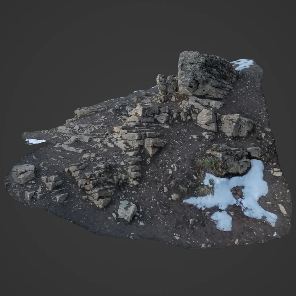 Rocks On Mountain Side Photoscan