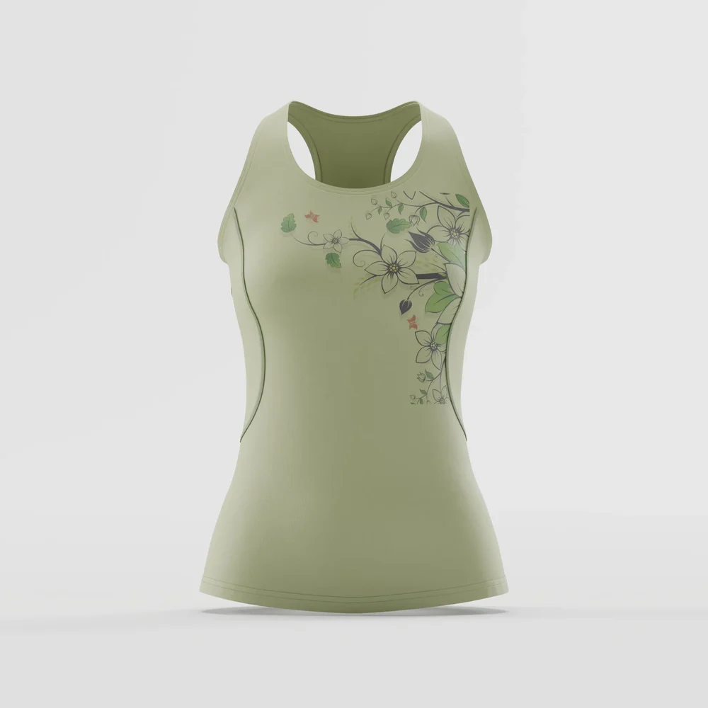 Floral Print Racerback Tank