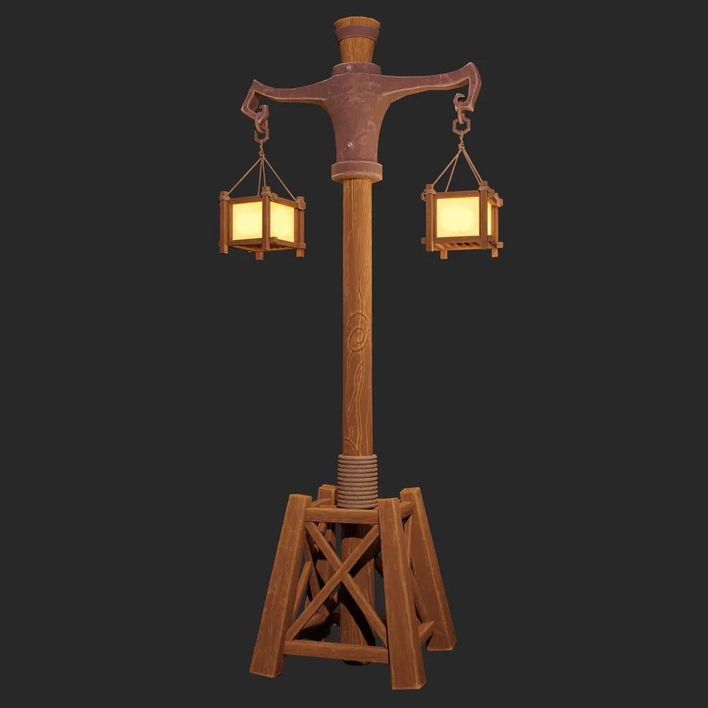 Wooden Street Light