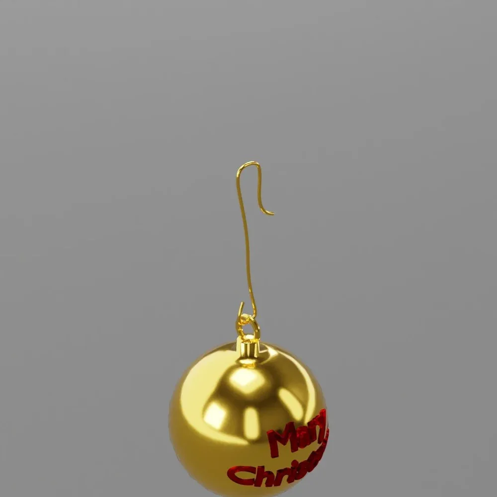 Mary Christmas Ball Gold