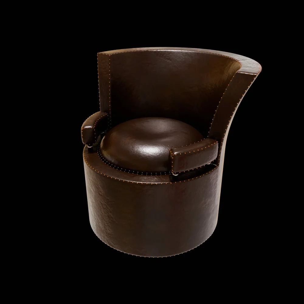 Old/Used Worn Leather Seater / Chair