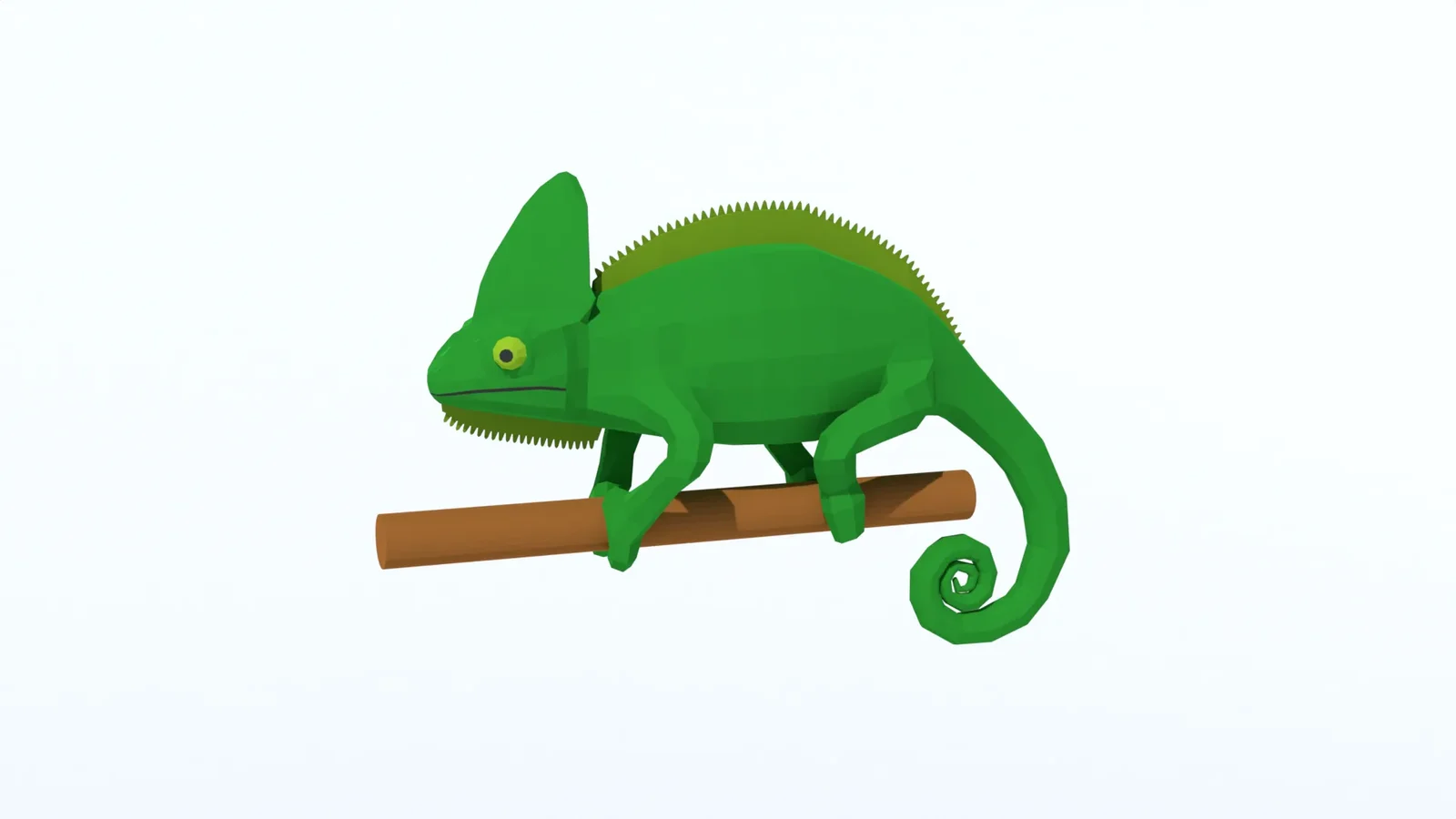 Low Poly Chameleon