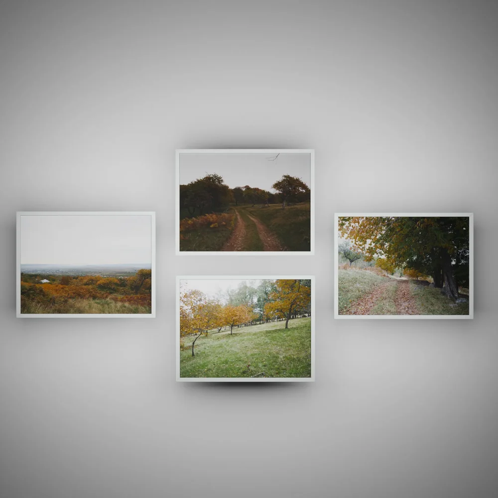 Autumn Landscape Wall Art Set