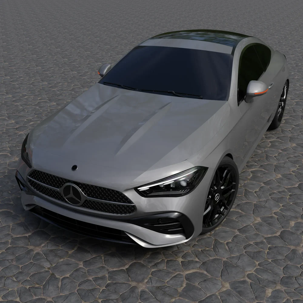 Mercedes-Benz-Cle-Coupe(Rigged)
