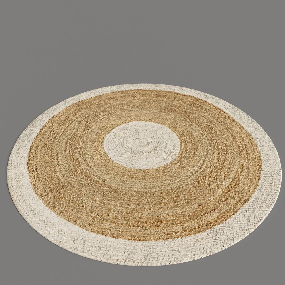 Round Braided Natural Carpet
