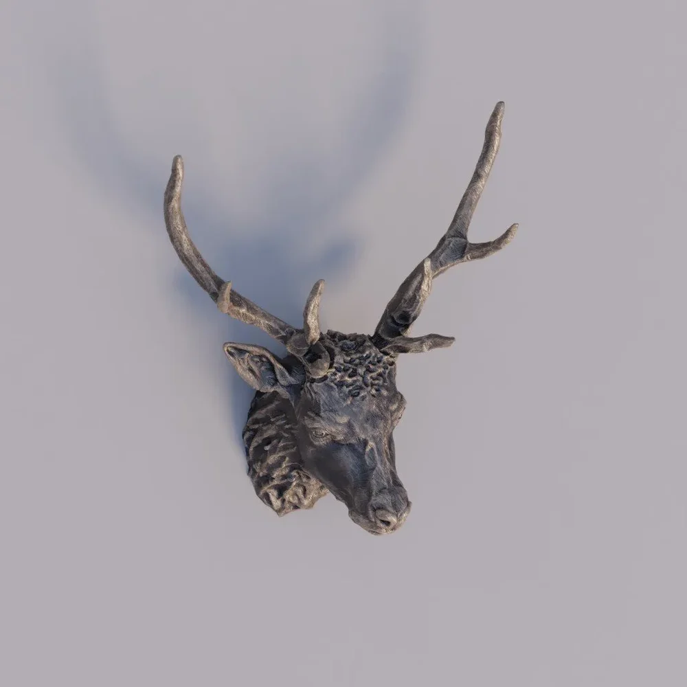 Deer Wooden Bust