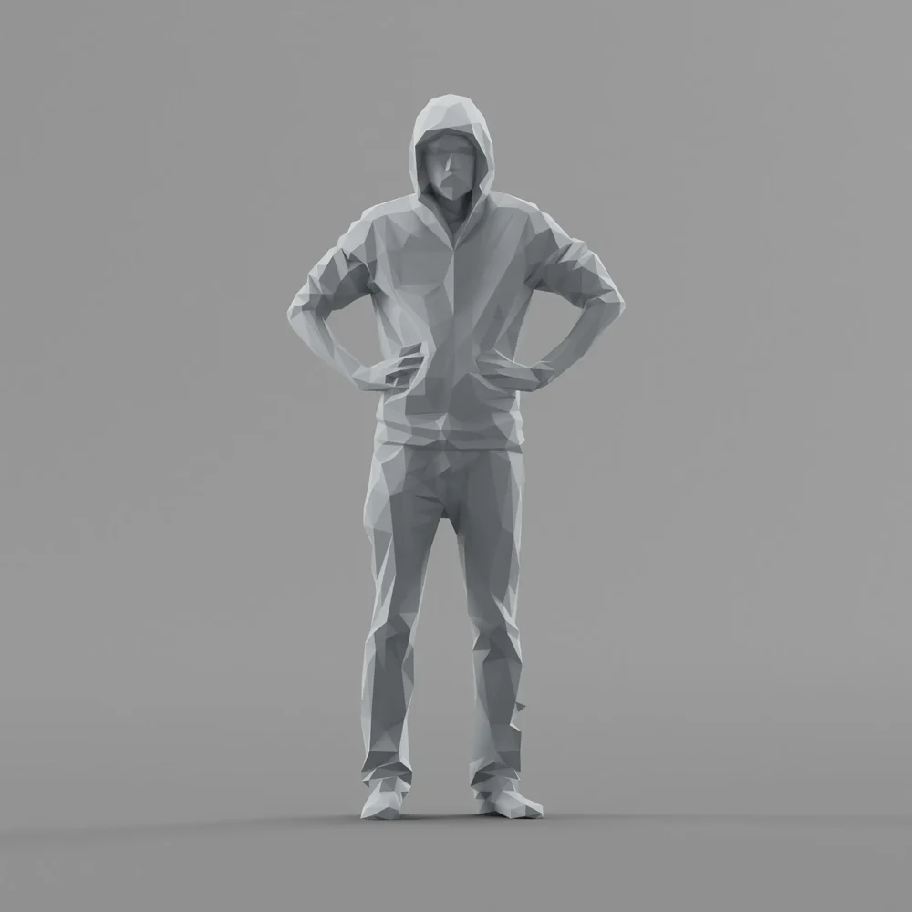 Lowpoly Male Standing