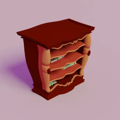 Book Shelf Comic Style