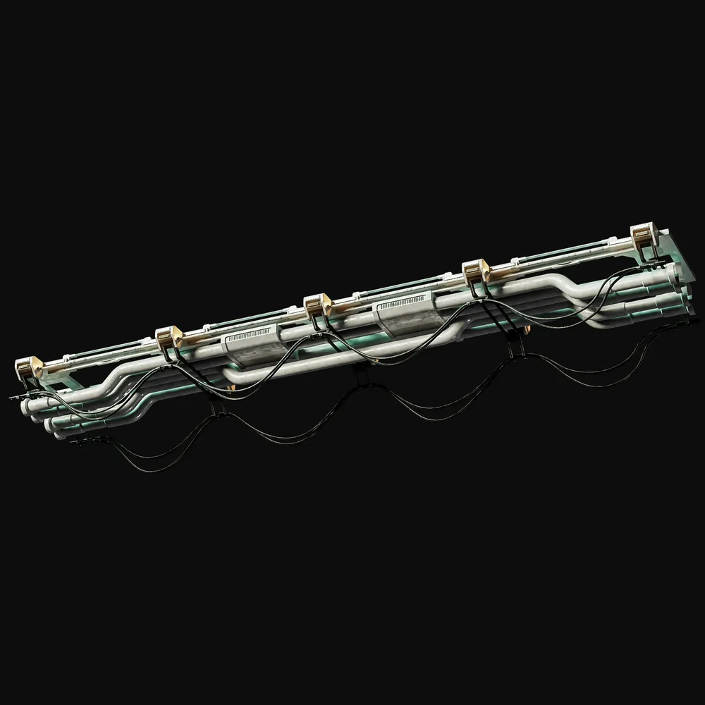 Sci-Fi Tubes & Cable Pack And Structure