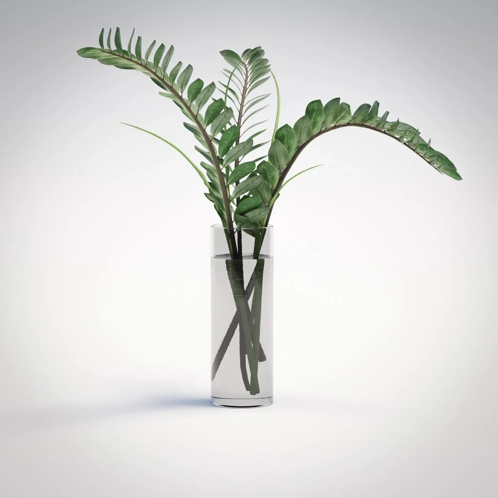 Deco Indoor Plant With Glass Vase
