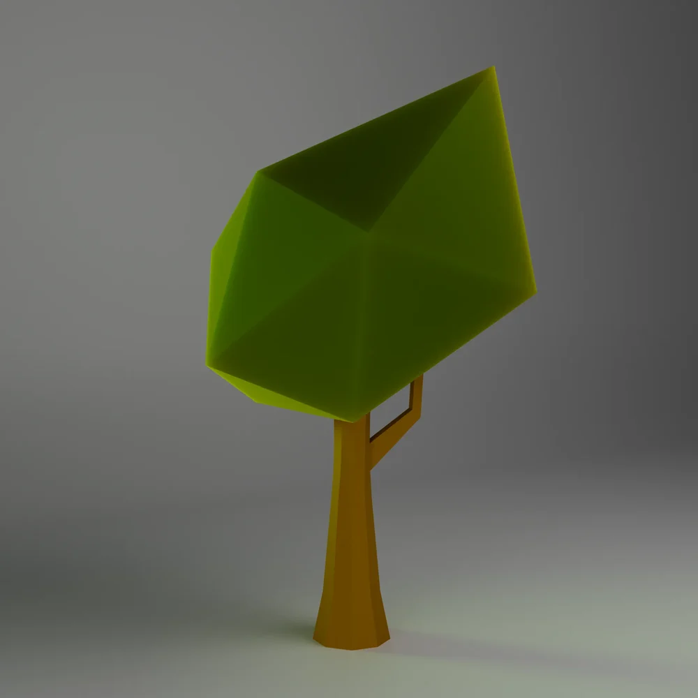 Stylized Low Poly Tree