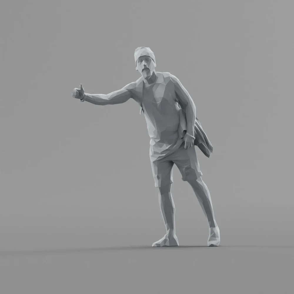 Lowpoly Male Standing