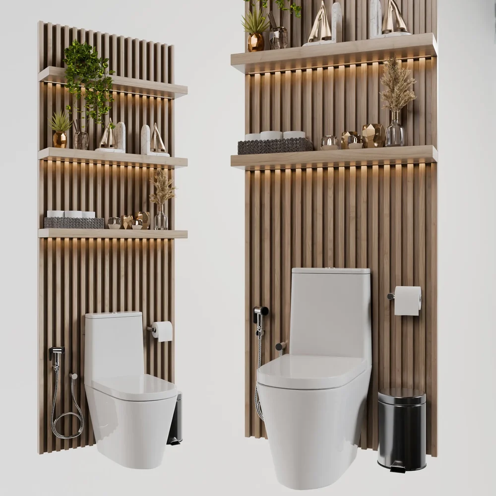Decorative Toilet Set