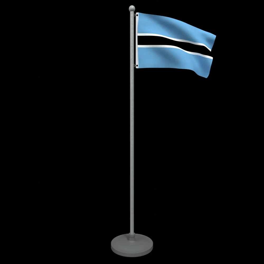 Animated Flag Of Botswana