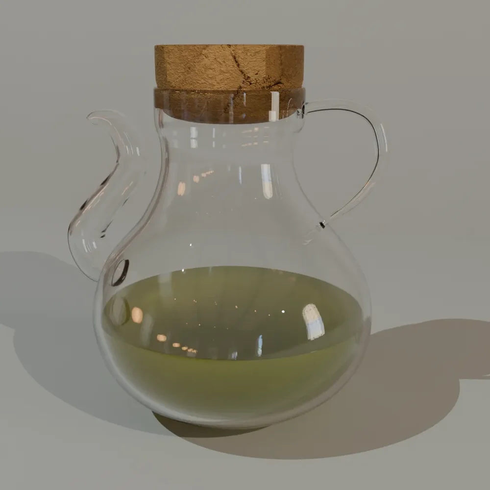 Glass Oil Jar