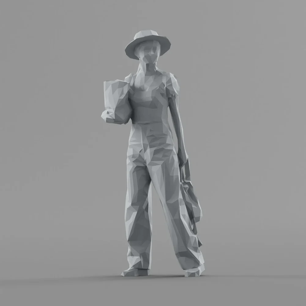 Lowpoly Male Standing