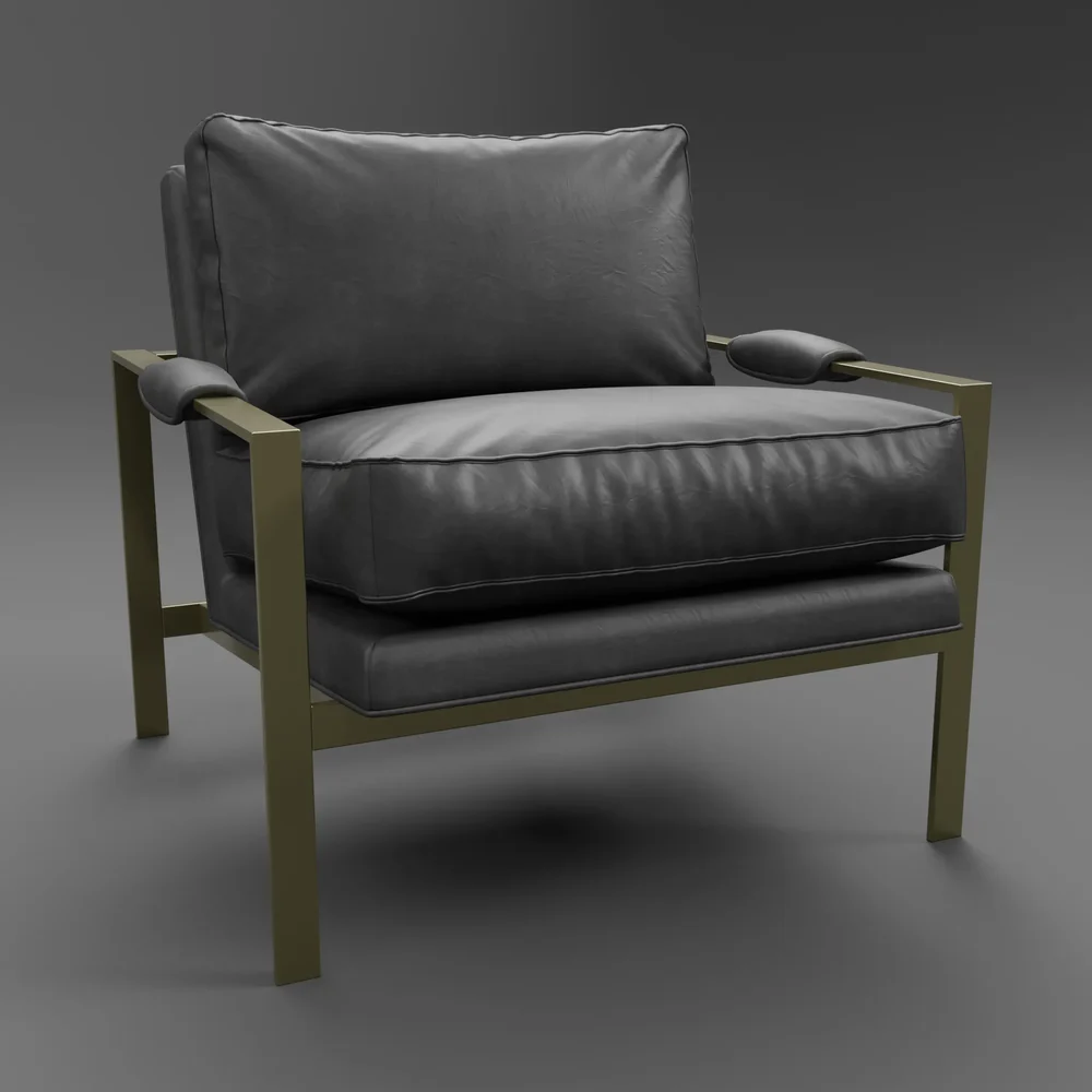 Milo Baughman Leather Chair