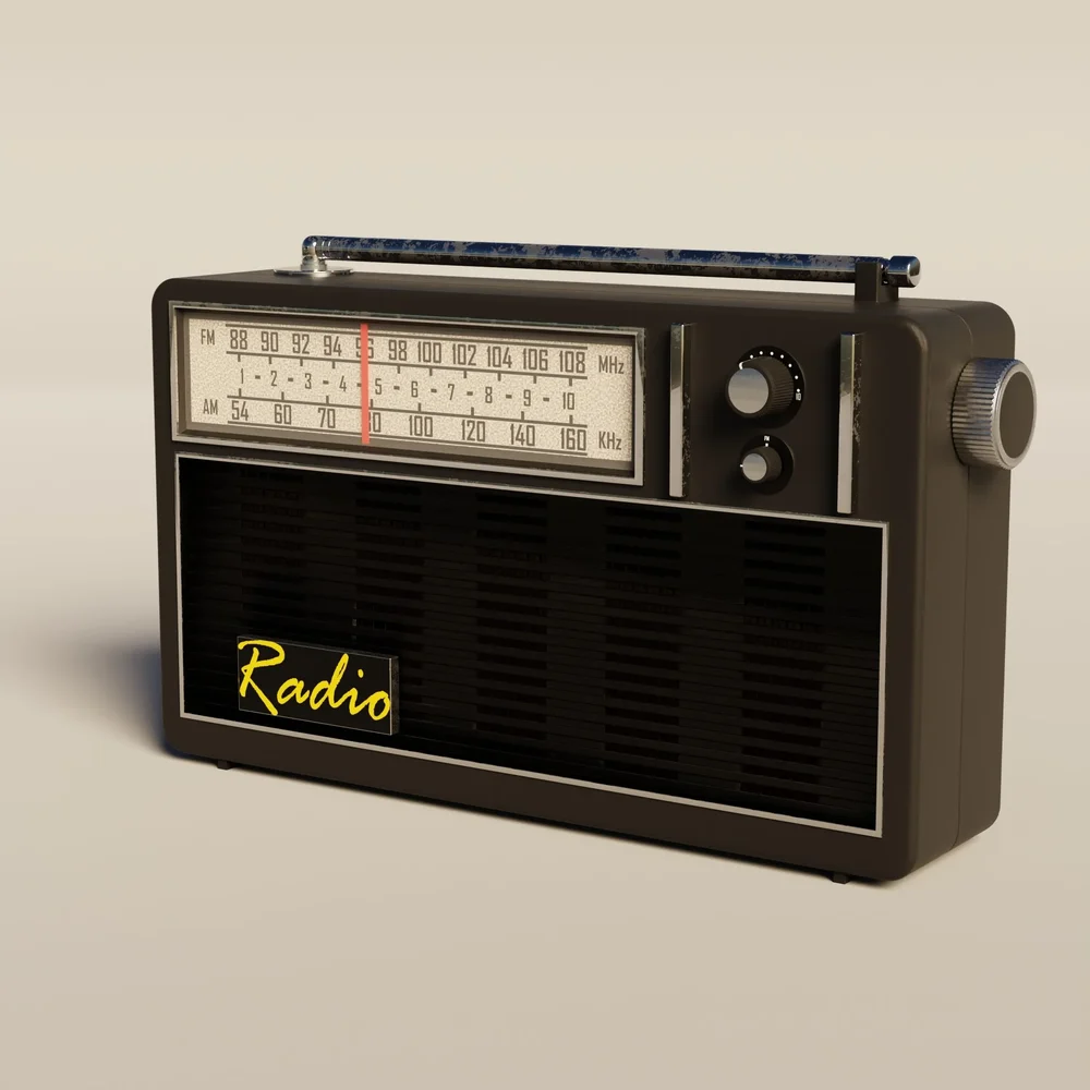 Antique Radio With Batteries