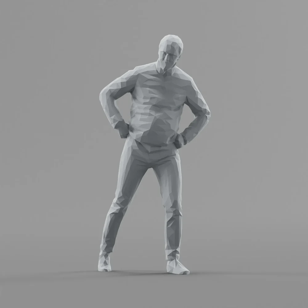Lowpoly Male Standing
