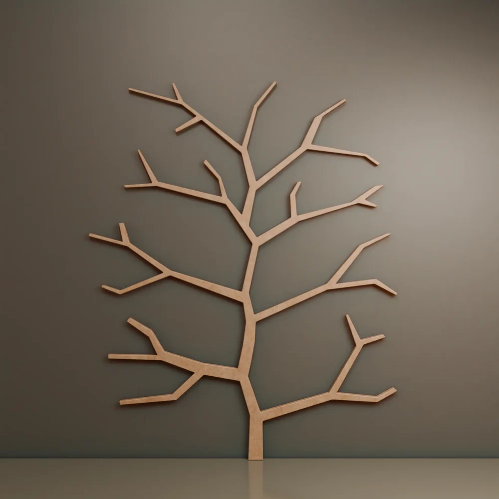 Simple Interior Wall Tree Wood