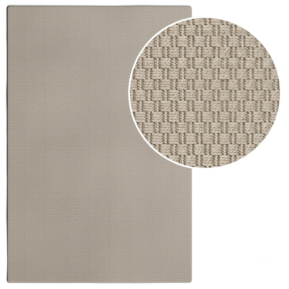 Rough Beige Rug