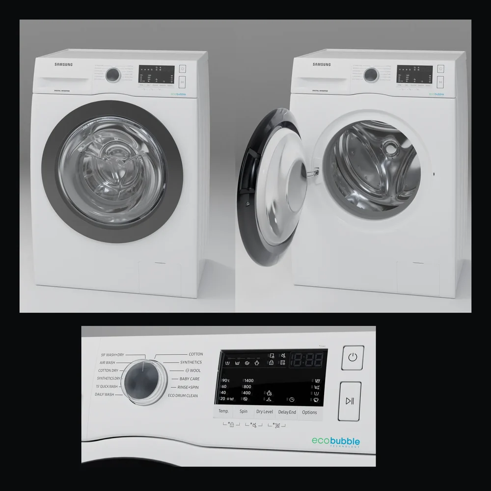 Samsung Ww80r421hfx White Washer