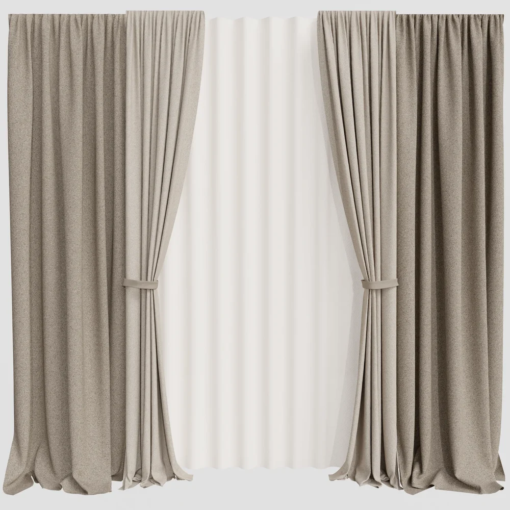 Gs Silk And Cotton Curtain