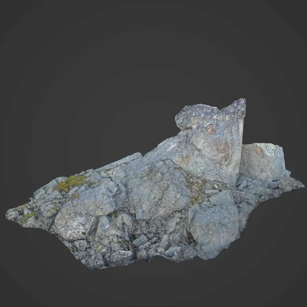 Low Poly Alpine Rocks