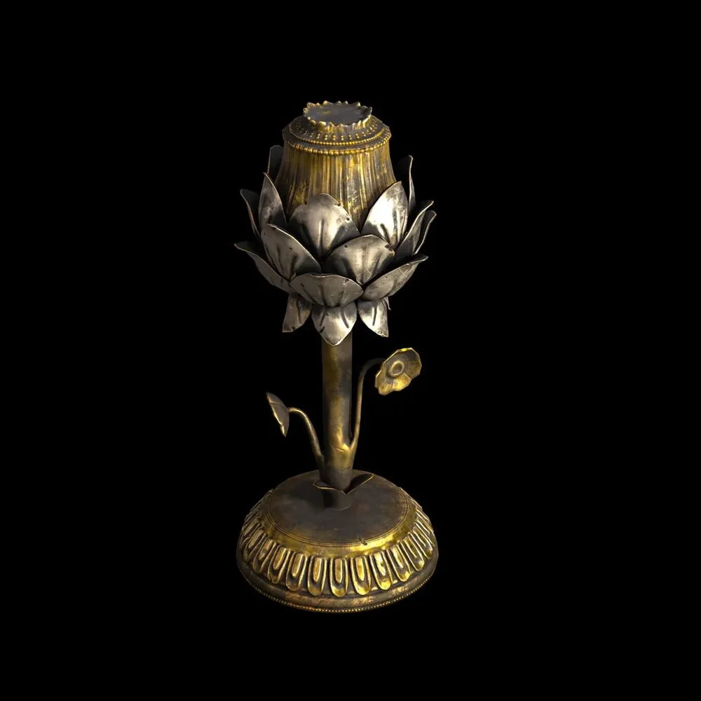 Chinese Lotus Lamp-Freepoly.Org