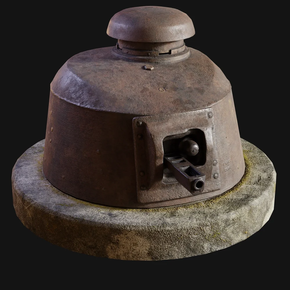 Ft-17 Buried Tank Turret Rusty