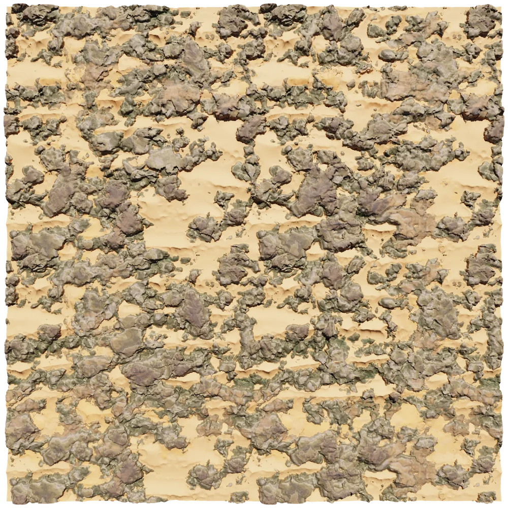 Tileable Rocky Desert Sand Terrain