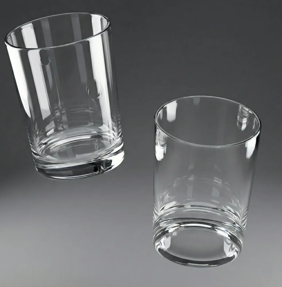 Photorealistic Clear Glass Tumbler