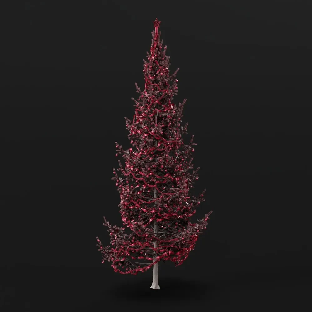 Christmas Tree Pink Large