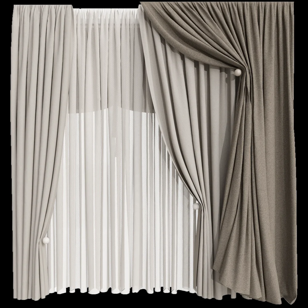 Mi Silk And Cotton Curtain Set