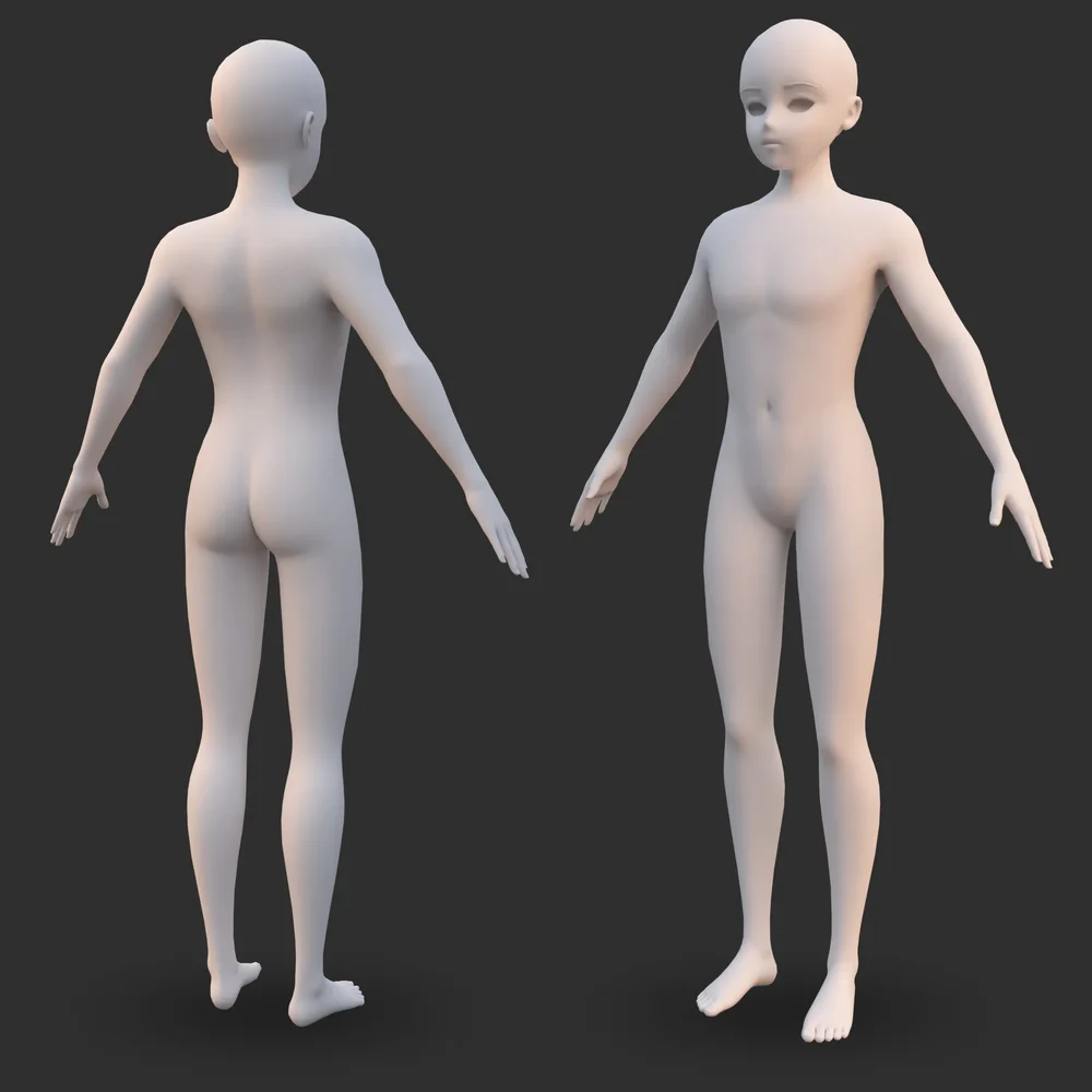Anime Male Body