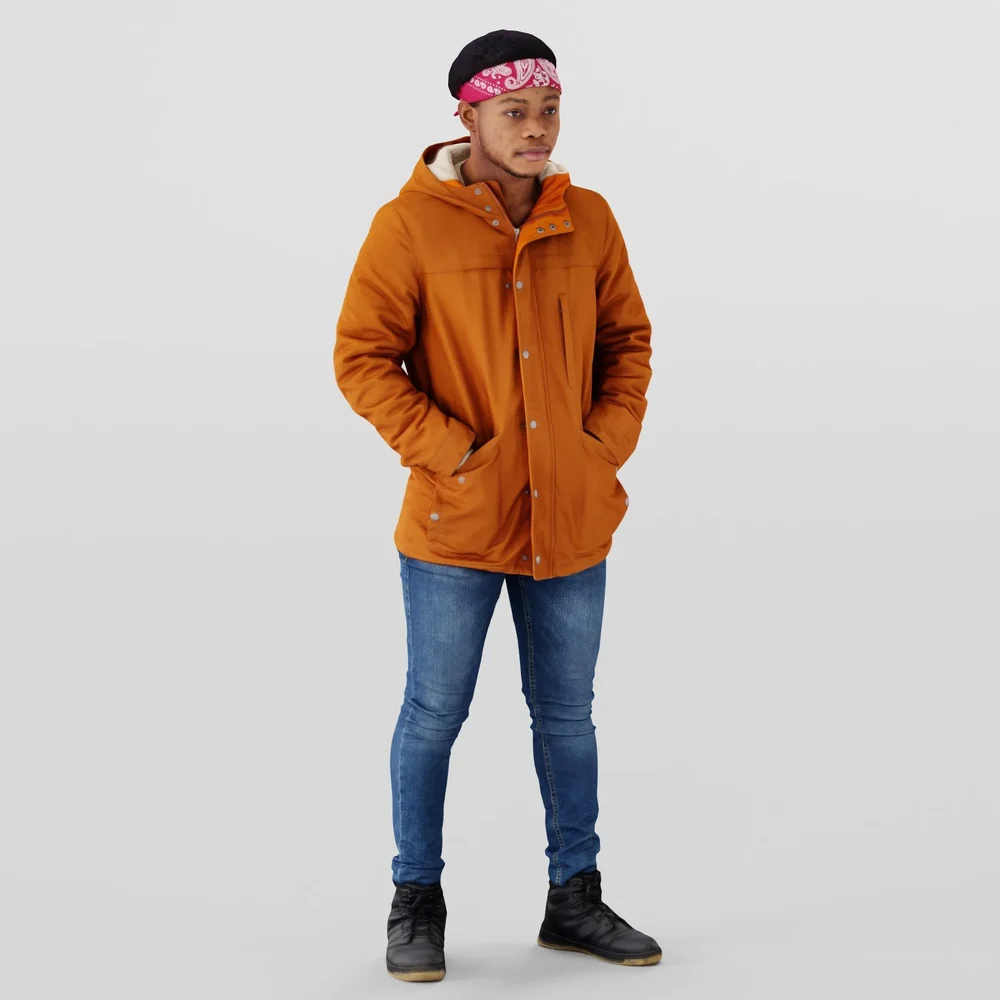 Buddy In Orange Jacket