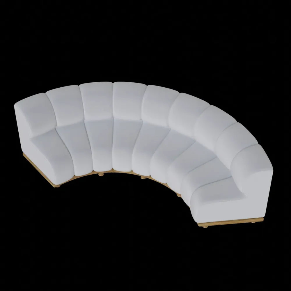 Modern C Shaped Curved Sofa