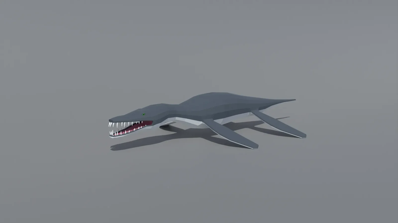Low Poly Liopleurodon