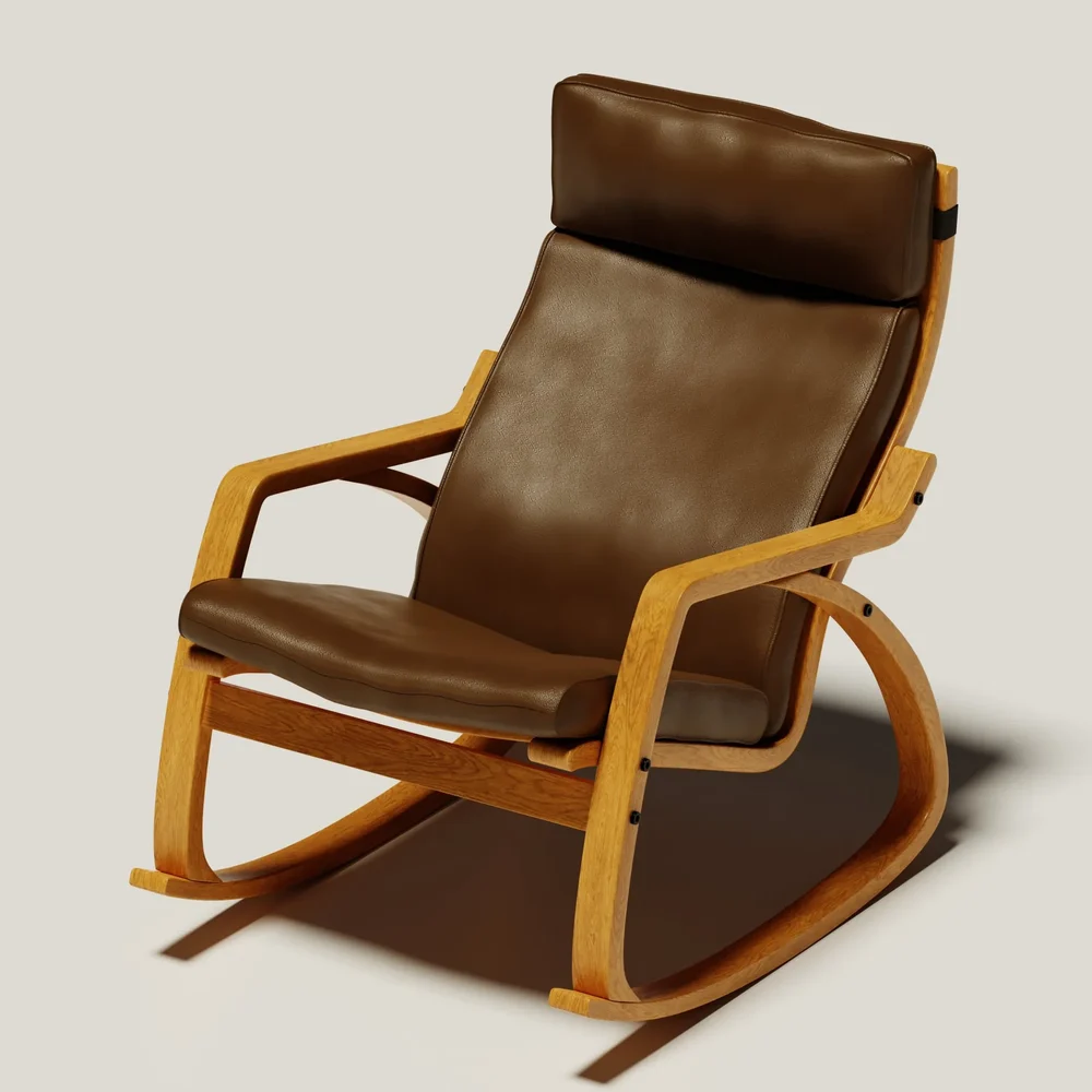 The Ikea Poäng Rocking Chair (Brown Skin)