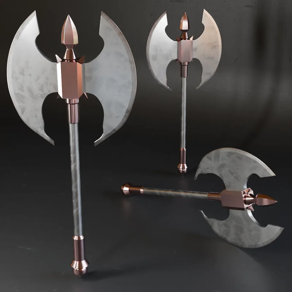 Mk Axe Lowpoly-023
