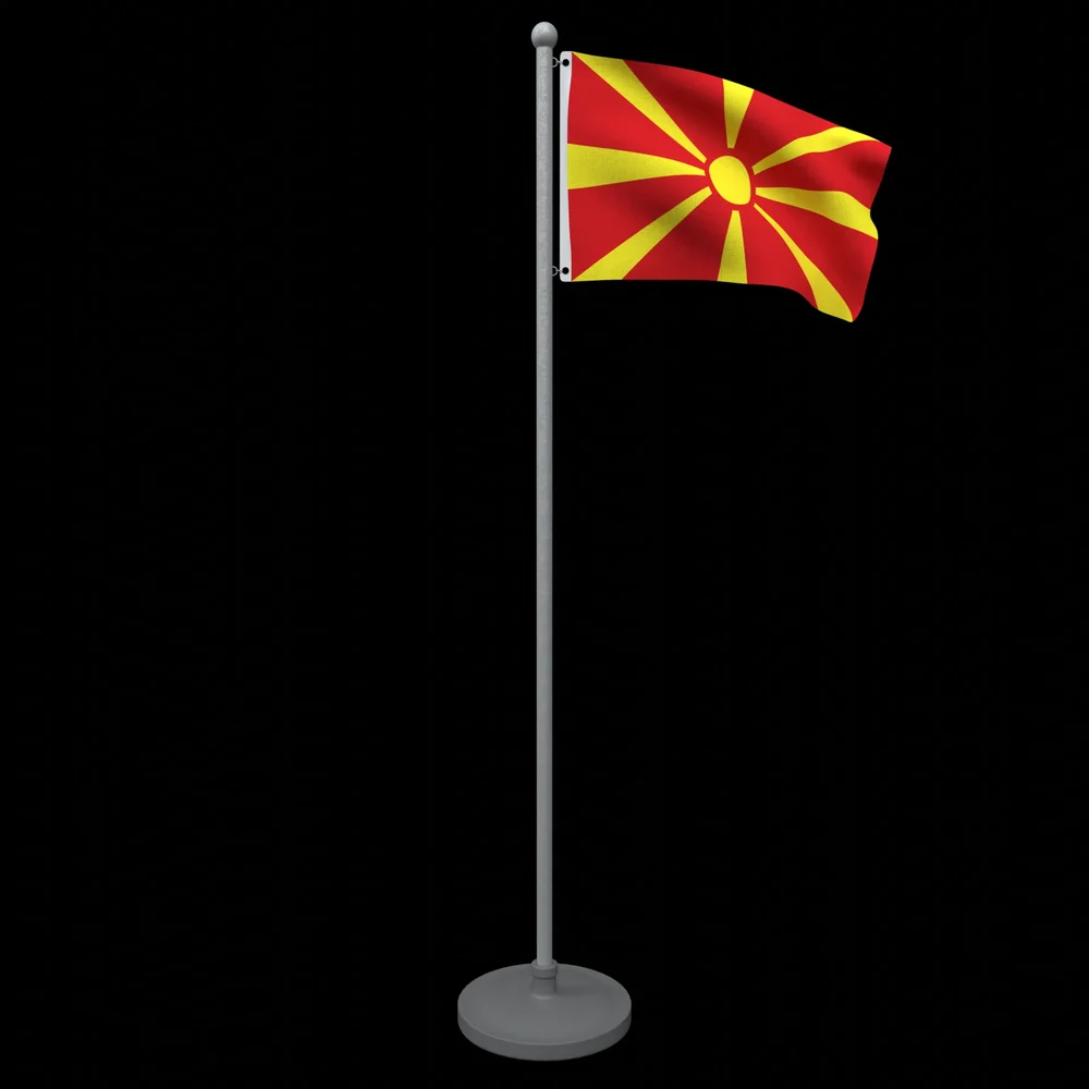 Animated Flag Of North Maceodnia