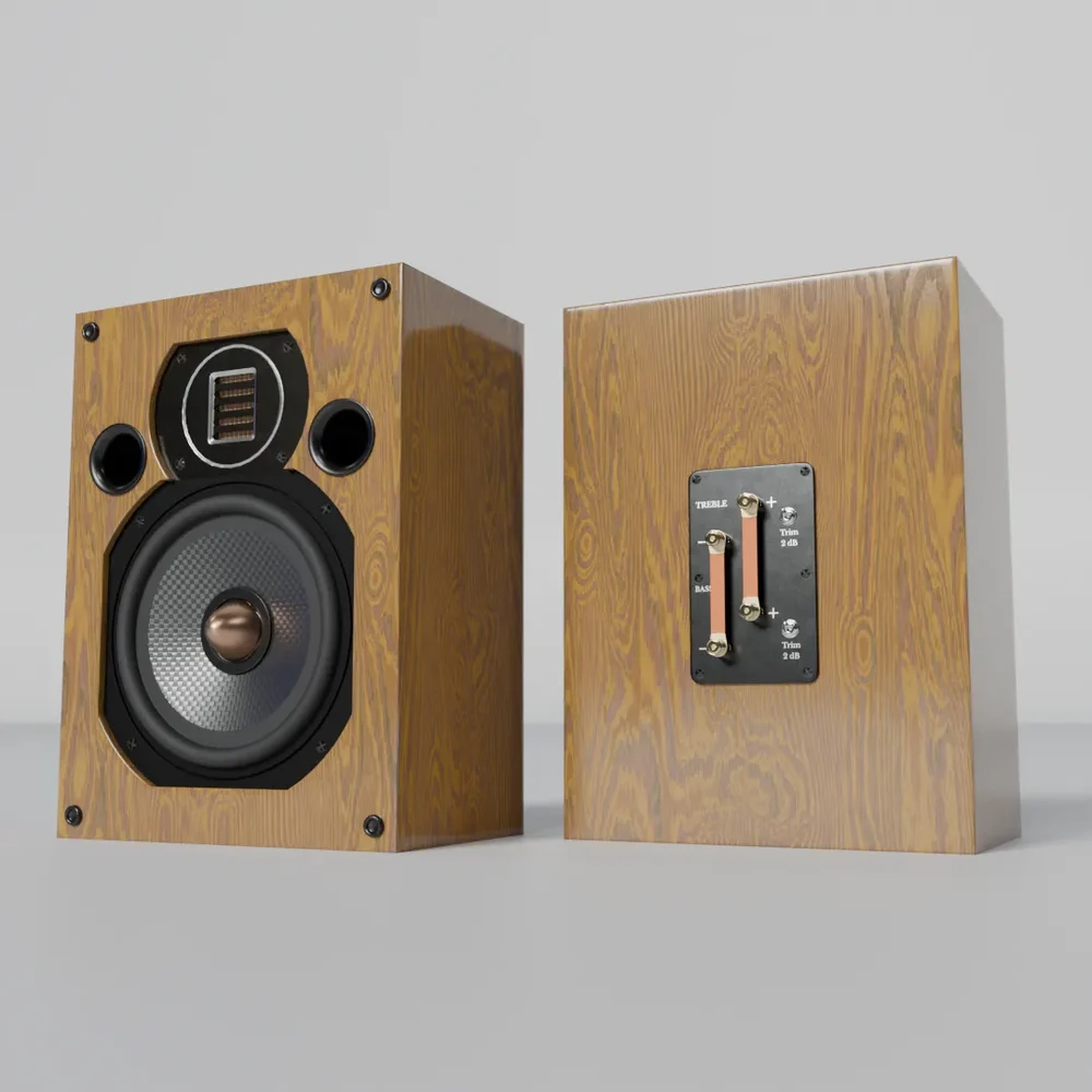 Hi Fi Audio Monitor 7 Inch Beige Wood