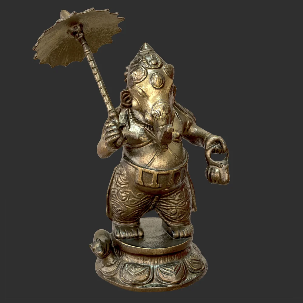 Ganesha Statue With Umbrella